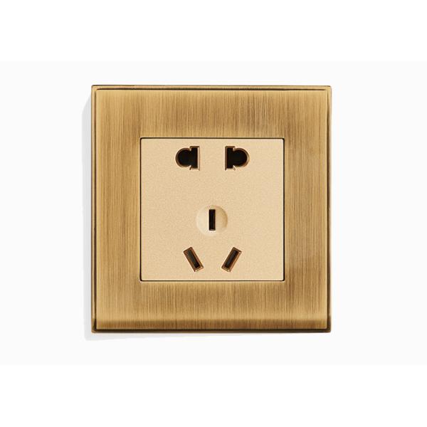 Amertop New Modern Design Brass Wall Switch And Socket For Villa And Apartment