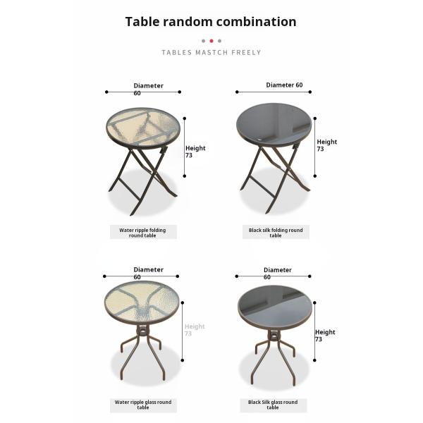 Contemporary Balcony Dining Set Metal Table And Stackable Chairs For Outdoor Leisure
