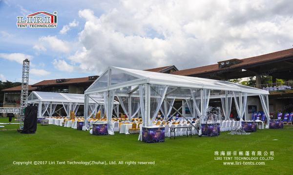 200-300 People Waterproof Clear Party Tent with Clear Top for Outdoor Parties and Events
