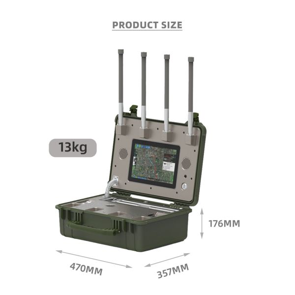 Wireless Portable Drone Detector with Compact & Lightweight Design for Quick Setup in Field Security