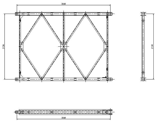 Compact 100 Truss Emergency Steel Bailey Bridge Tablets Up To 60 m