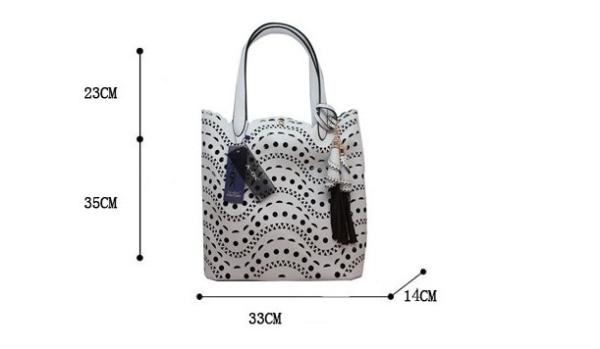 2016 European and American fashion new hollow female casual shoulder bag handbag