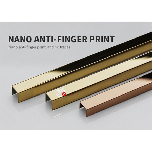 Прокладка выпушки 3m нержавеющей стали отделки 0.18-0.4mm канала нержавеющей стали u зеркала кафельная