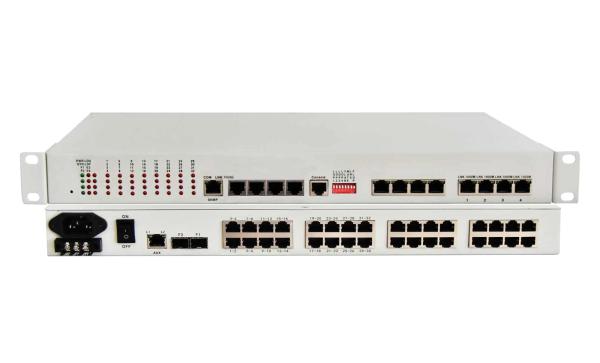 Multiplexeur PDH 32E1 + 4GE (fibre optique de secours 1+1)
