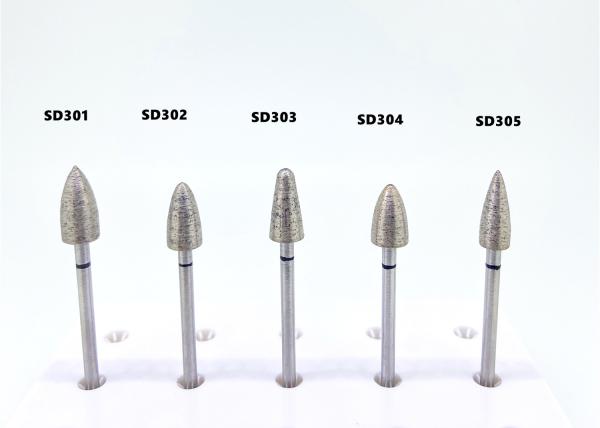 7mm Sintered Diamond Bur For Drilling No Coating Tungsten Steel Materials