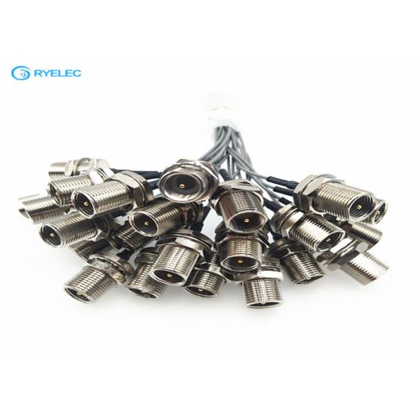 Gold  / Nickel Plating 1.13mm RF Coaxial Cable FME To UFL Connector Available