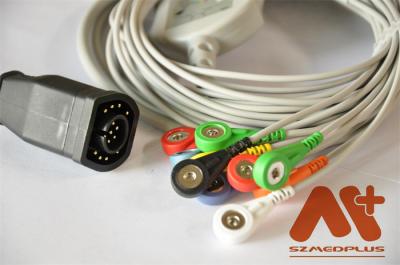Cabo da ligação de Zoll 12 do cabo do ECG do eletrocardiograma para a série de Zoll E, M Series