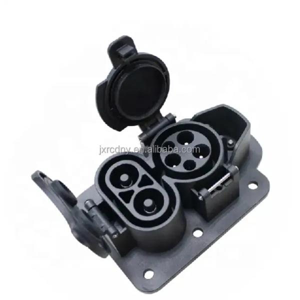 Electric EV Car Socket Plug IP65 Grade RDC EV Charger Socket with 1M Charging Cable