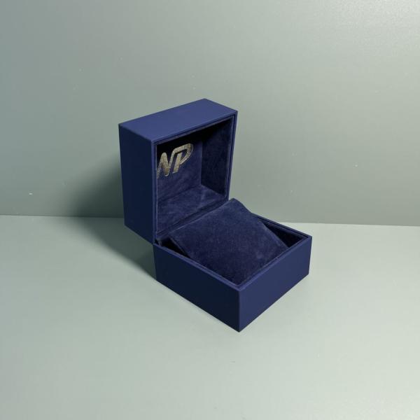 Plastic Jewelry Box Soft Touch Paper Ring/Earrings/Pendant/Bracelet /Watch Gift Pack Set Packaging Storage Display Box