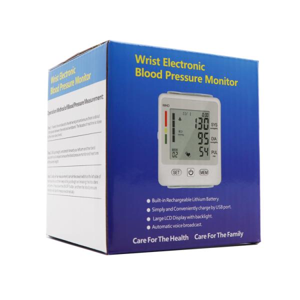 Монитор кровяного давления медицинского оборудования запястья DC6V 40times/min электронный