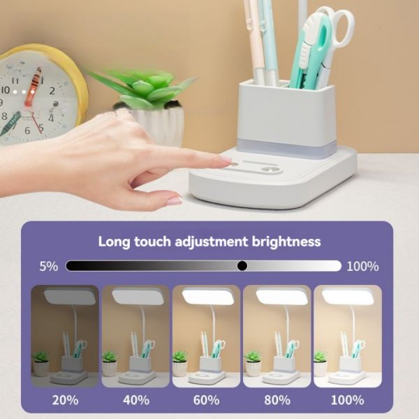 Multiple Brightness Levels Chargeable Desk Lamp Including Rechargeable Battery and Energy LED Lights
