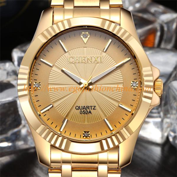 050A Stainless Steel Watch Black White Gold Watch Golden Watch Luxury Watch Gift Watches