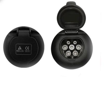 0.5m Ohm Type 2 Inlet EV Charging Socket Type 2 IEC 62196-2