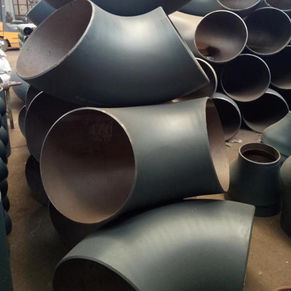 Aço carbono Sch40 encaixes de tubulação de Asme B16.9 Astm A234 Wpb do cotovelo de 90 graus