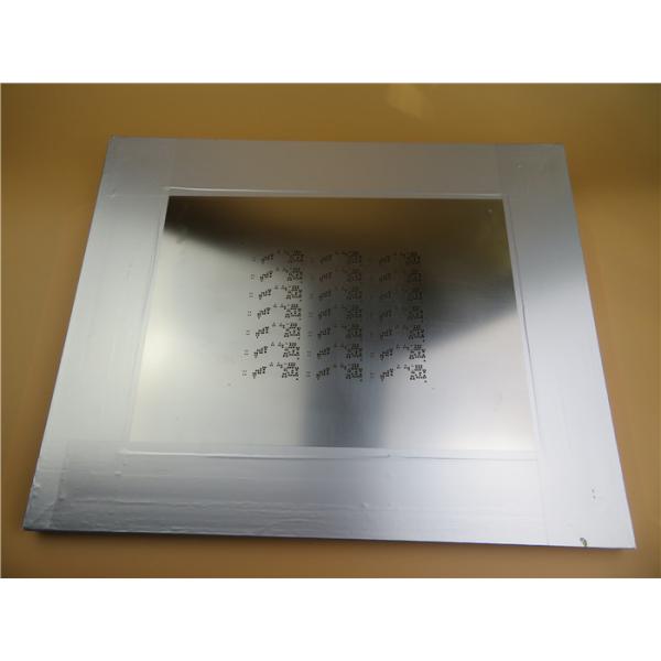 El aluminio enmarcó 520x420m m que el laser cortó la plantilla de SMT para PLCC QFP 0402