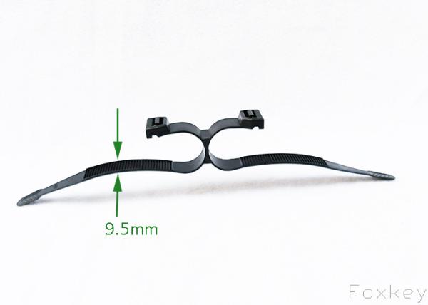 9.5mm Special Cross Double Loop Zip Ties Intersect Double Head Cable Tie