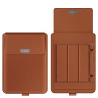 Modern Luxury Slim Design Multifunctional PU Laptop Sleeve Bags For 13'' Notebook Velcro Closure