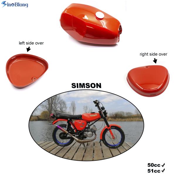 S50 S51 Simson Motorcycle Fuel Tank Cap Cover Old Style Painting Metal Part