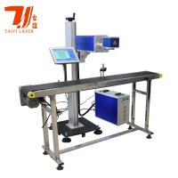 Machine de marquage au laser volant à CO2 en ligne 15W 30W 50W 100W