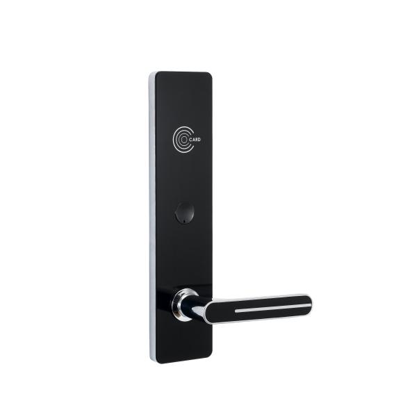 Оцинковывайте замок карты черного цвета умный RFID пушечного металла для применения гостиницы