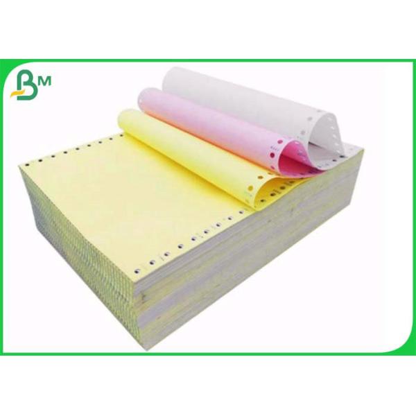 White Blue 55gsm Blank Carbonless Paper Rolls Or Sheets  For Receipt Printing