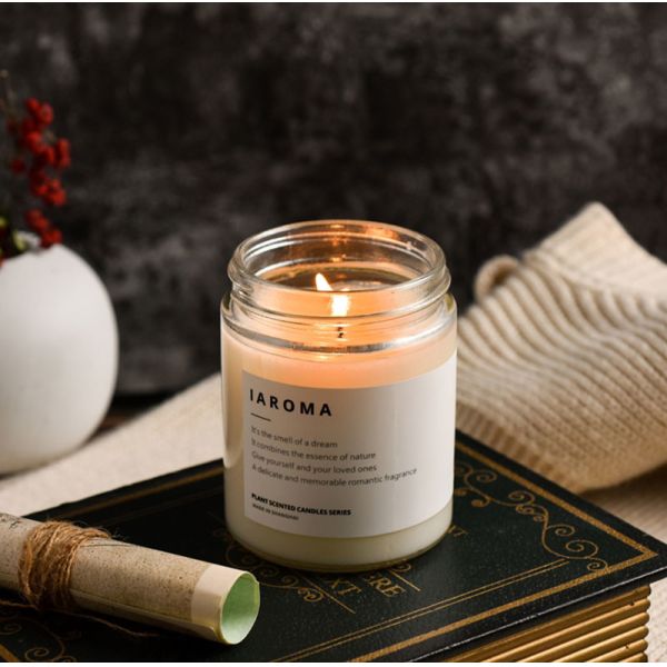 Personalized Printing Gold Foil PVC Label Sticker Logo Label For Candle Jar
