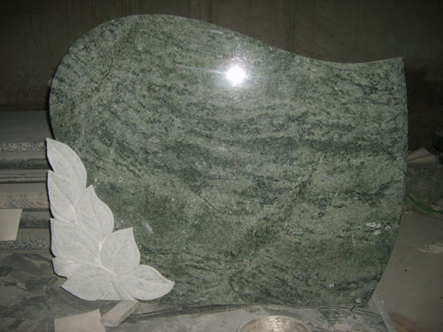 Olive Green Grey Granite Memorial Stones G654 American Style For Monument