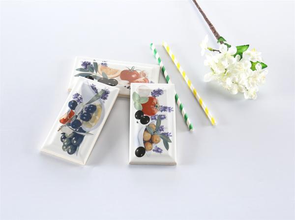 White Body Glossy Subway Porcelain Wall Tiles 75x152mm 150x305mm