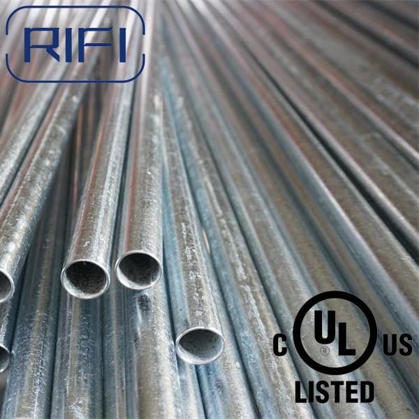 UL Listed Carbon Steel Hot Dipped Galvanized EMT Conduit Pipe for Electrical Installation
