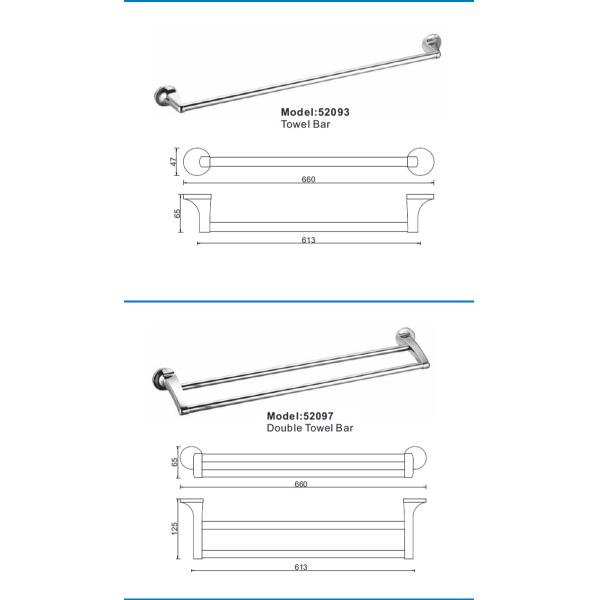 Modern Sanitary Ware Set Zinc Alloy Chrome Bathroom Accessory