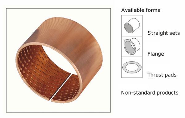 CUSN6 / CUSN8 CW453K Phosphor Tinbronze 090 & 092 Sliding Bearing