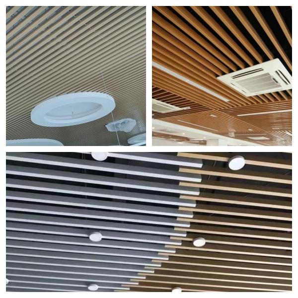 Clip branco em faixa de alumínio teto falso painel de teto de alumínio leve