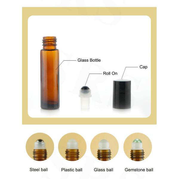 BLPM Glass Roll On Bottle Customized 4ml 5ml 8ml 10ml For Personal Care Usage
