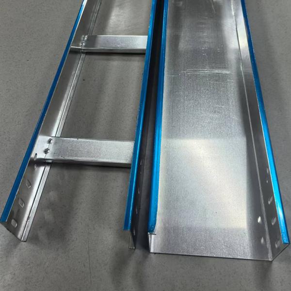 24 Solid Bottom Cable Tray Aluminum Ladder Overhead Raceway OEM