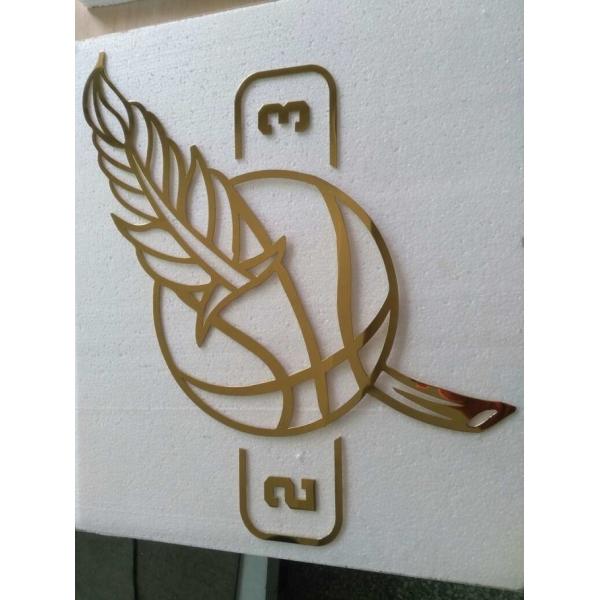 Polished Plated Wall Metal Letters Signs 3 - 10mm Depth