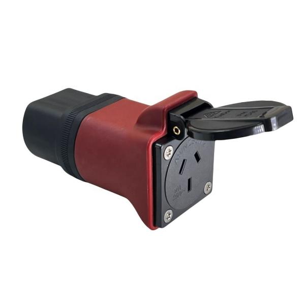 High Temperature Resistant PC Type 2 to AU Socket EV Charger Adapter for