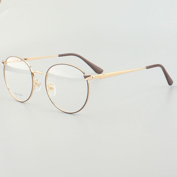 Round Eyewear Stainless Steel Metal Optical Frame