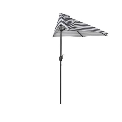 Half Umbrella Semicircular with Crank and Waterproof Cover 160/180g Polyester