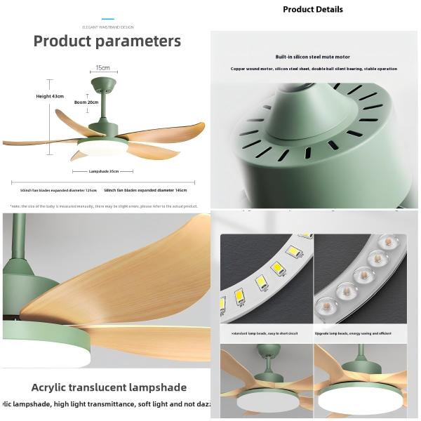 Wholesale factory Home Living Room Decorative Lighting Fan Light Ceiling 48