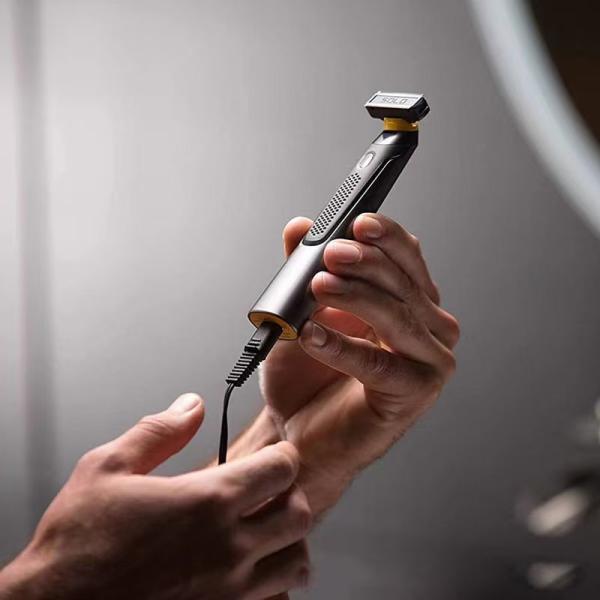Aluminum Alloy Cutter Head Hair Beard Trimmer Washable Cutter Head 60+ Minutes Runtime