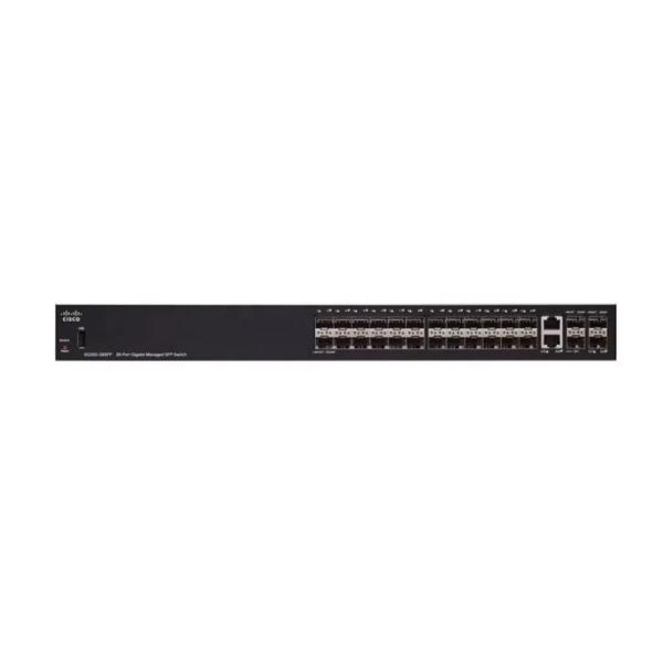 Nuevo SG350-28P-K9 de origen manejado montable en rack 24 x 1G PoE + puertos 2 x 1G de cobre / SFP Combo + 2 SFP Uplinks Switch