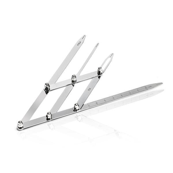 CE Eyebrow Tattoo Ruler Sliver Ratio Permanent Makeup 4 Prong Stainless Steel Golden Mean Calipers