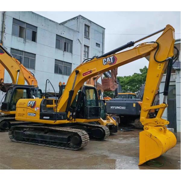 12 toneladas Excavadora amarelo de segunda mão em bom estado CAT com capacidade de balde 0,52m3