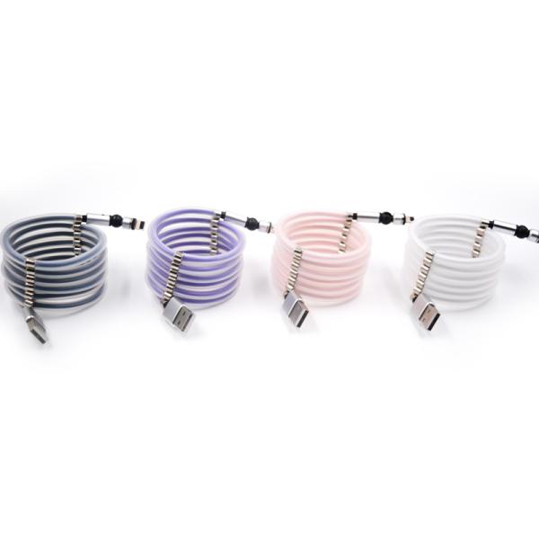 Mobile Phone 5A PVC Led Magnetic 3 In 1 Usb Charging Cable