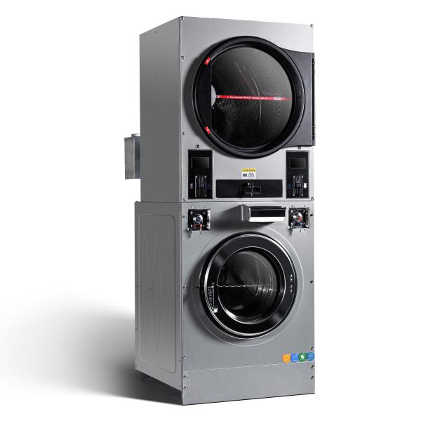 Stack Washer Dryer 15kg 20kg Double Dryer Gas Electric Heating  Hotel Laundromat Washing Machines and Drying Machines