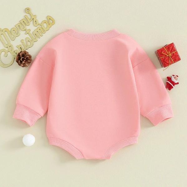 1 Pcs Custom Tag Christmas Cotton Romper Spring Autumn Newborn Infant Toddler Boys Girls Clothing Long Sleeve baby Cloth