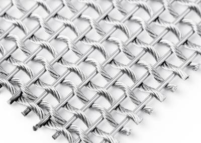 A planície tece o metal flexível arquitetónico Mesh Fabric SS304 para as tampas de coluna