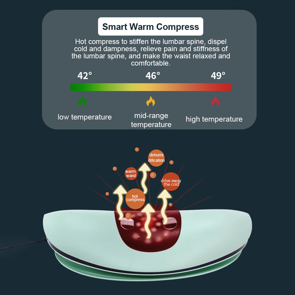 Heating Cervical and Lumbar Traction Machine Waist Lumbar Massager Tens Pulse Massager