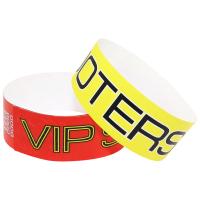 Des bracelets en papier Tyvek résistant aux larmes imprimables personnalisés en couleur