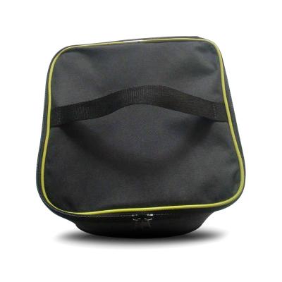 Black Square Insulated Cooler lunch Bag Printed Pattern Zipper Closure Type